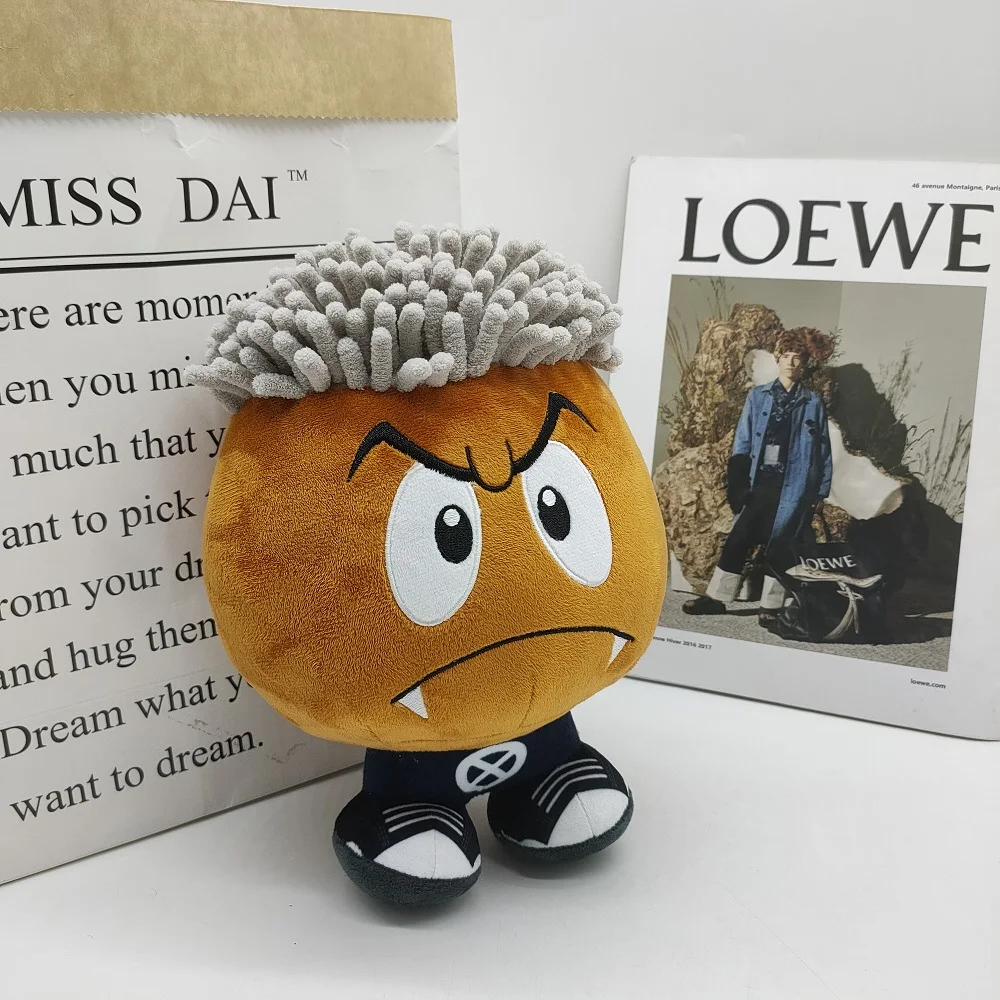 

2023 New Ken Carson Goomba Plush Periphery Plush Toy Kenny Doll Wearing Wig Birthday Gift Holiday Gift Furniture Ornament