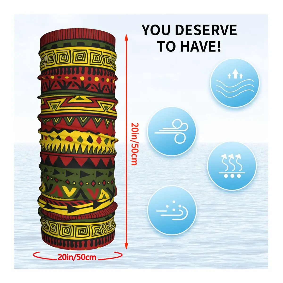 Растная повязка на голову теплая мужская лыжная для бега шарф-труба медицинская