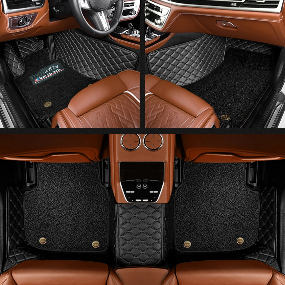 

Double Layer Car Floor Mats For Chevrolet Traverse Trax Venture Volt Saturn LHD RHD Carpet Car Foot Pad Interior Accessories