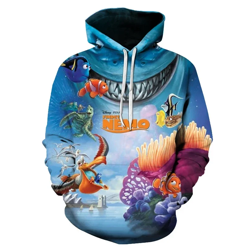Толстовка с капюшоном в стиле Disney Модный повседневный крутой пуловер для