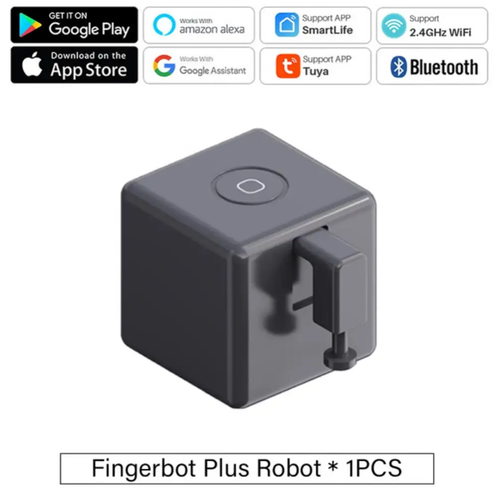 

Tuya Bluetooth Smart Fingerbot Plus Schakelaar Bot Knop Pusher Smart Home Voice Control Work With Alexa Google Assistent