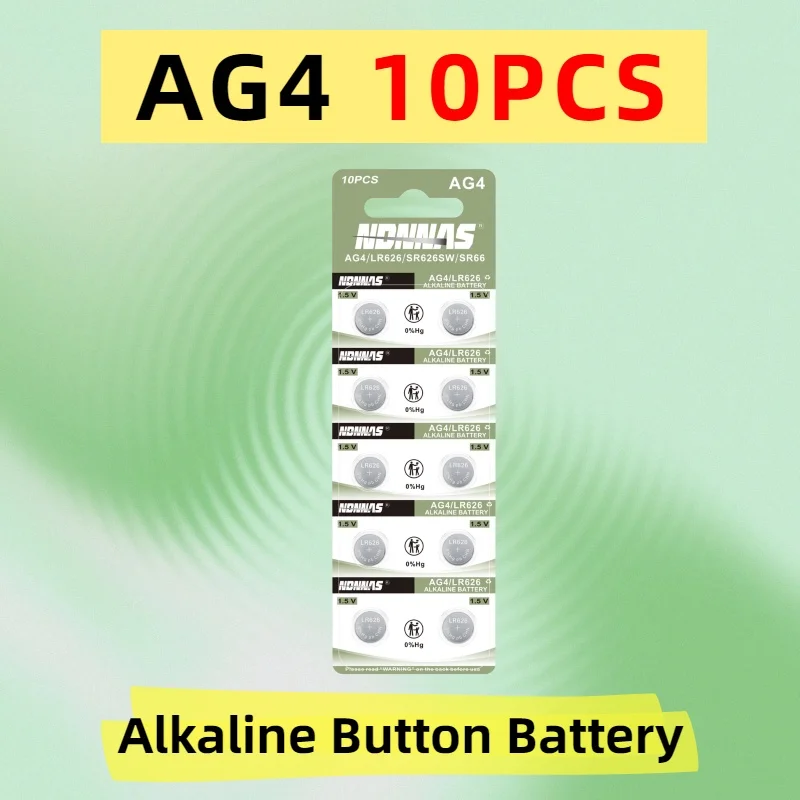 Батарейка AG4 LR626 SR626SW 1.5V щелочная кнопочная, универсальная, со стабильным напряжением для кварцевых часов, бытовой техники и гаджетов (art.: 3920dc6da21ff) - 3920dc6da21ff