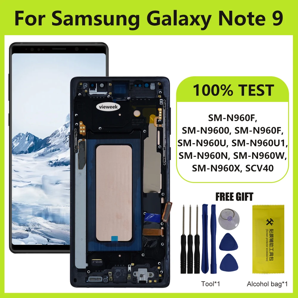 Screen For Samsung Note9 N960 N960U SM-N960N LCD Display Touch Screen Digitizer For Samsung Note 9 LCD Replacement