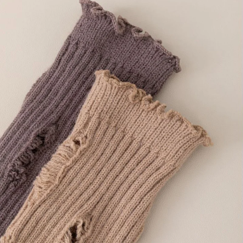 Длинные женские носки в стиле Харадзюку