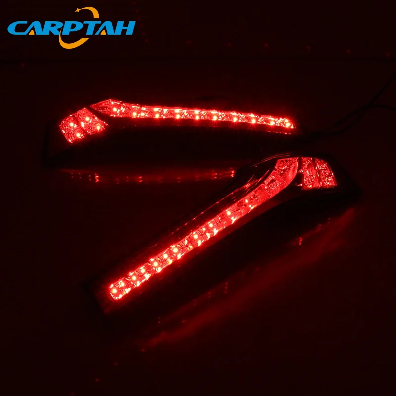 

2 шт. для Honda Fit Jazz 2014 - 2017 2018 светодиодный задний противотуманный фонарь автомобисветильник светодиодный фонарь на бампер, стоп светильник, отражатель 12 В, декоративная лампа