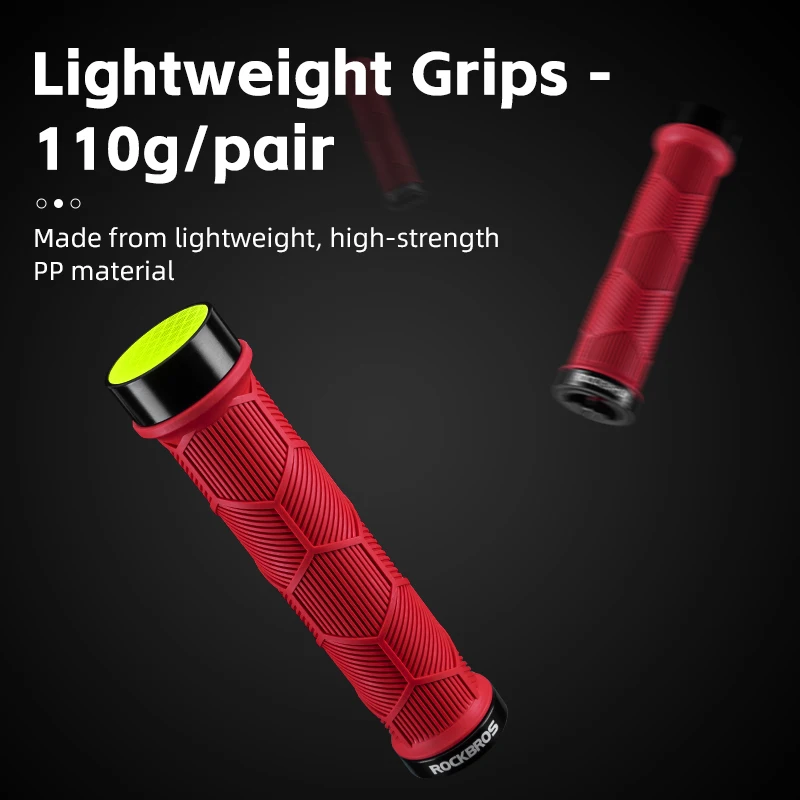 Велосипедные ручки ROCKBROS легкий руль светоотражающие заглушки противоскользящие