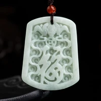 burmese jade bat pendant emerald necklace jewelry luxury designer gemstones jadeite natural man white charms necklaces fashion