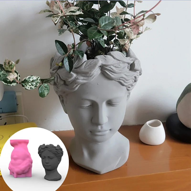 

Форма для цветов греческой богини, форма для абстрактного искусства, искусство, силиконовая форма для украшения стола, форма «сделай сам», держатель для ручек