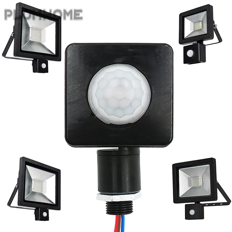 

PIR Motion Sensor Outdoor Indoor Infrared Light Switch With LED Light Sensitive AC 85-265V IP54 Time Delay Home Lighting Home