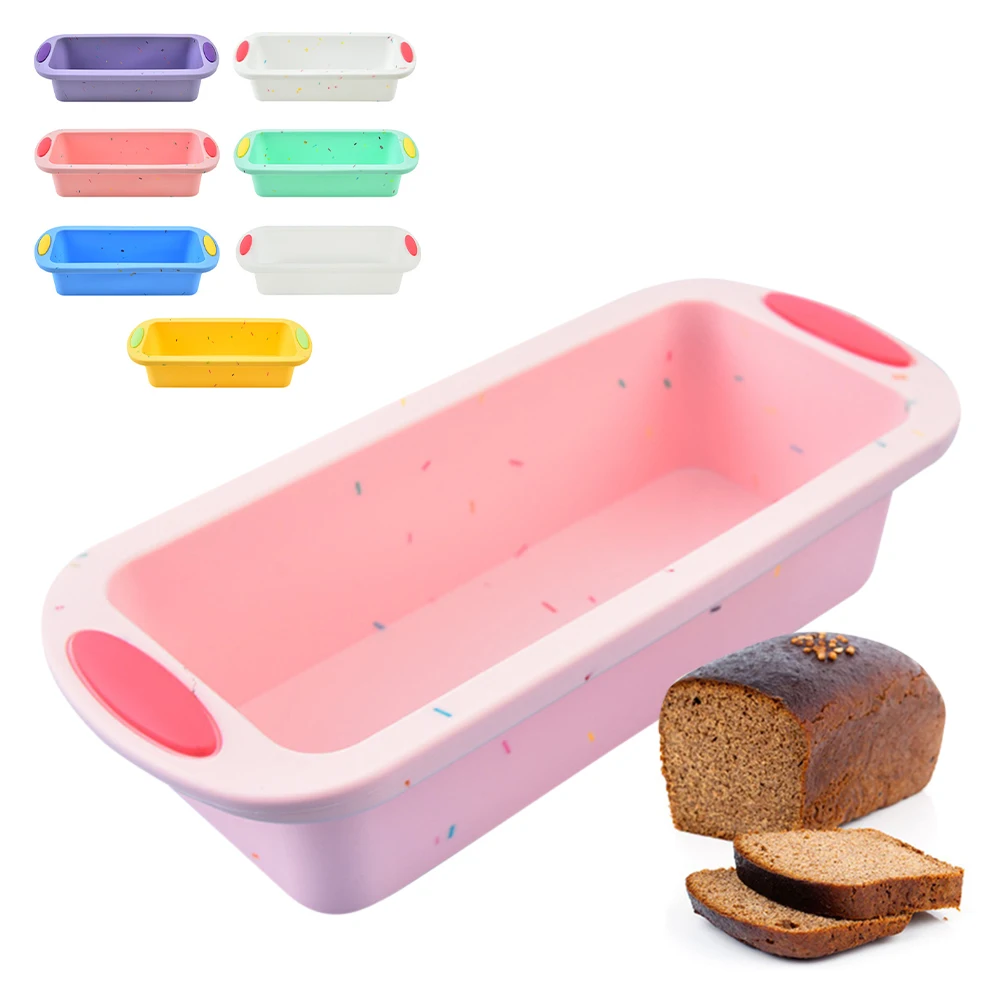 

Silicone Bread Pan Mold Loaf Toast Bread Pans Long Square Baking Mold Long Square Baking Mold Loaf Pan DIY Homemade Baking Tool