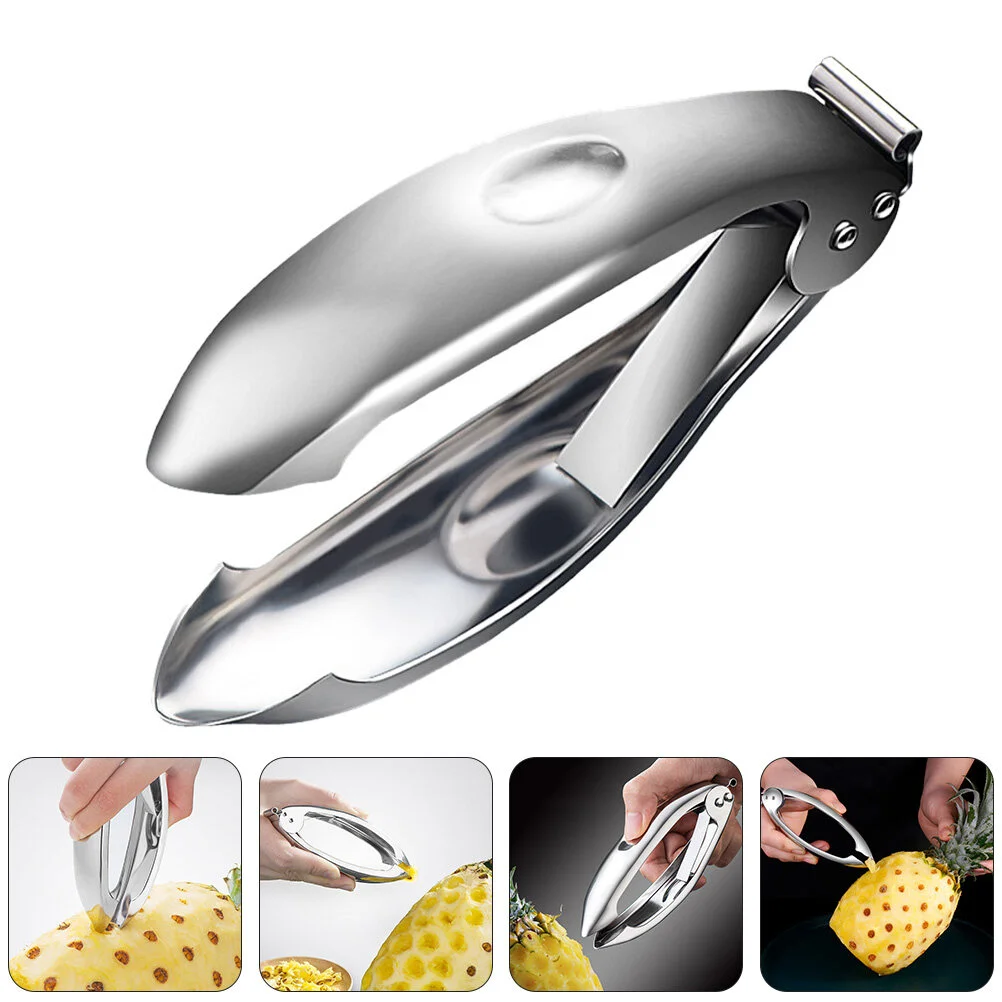 

Kitchen Pineapple Tweezer Pineapple Eye Remover Fruit Tweezer Peeler Rotary Tool Household Clip Stainless Steel Tweezers