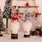 Рождественские украшения для дома, крышка для винной бутылки без лица, подарки на новый год 2022, рождественские украшения для дома