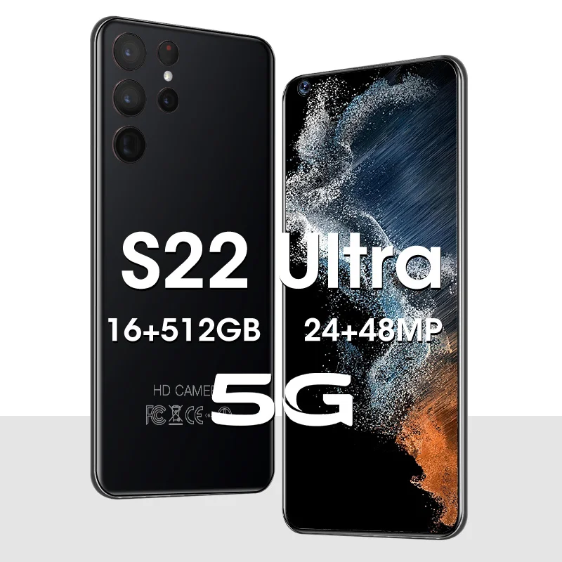 

Смартфон S22 Ultra, 2022 дюйма, 16 + 7,3 ГБ, 512 мАч