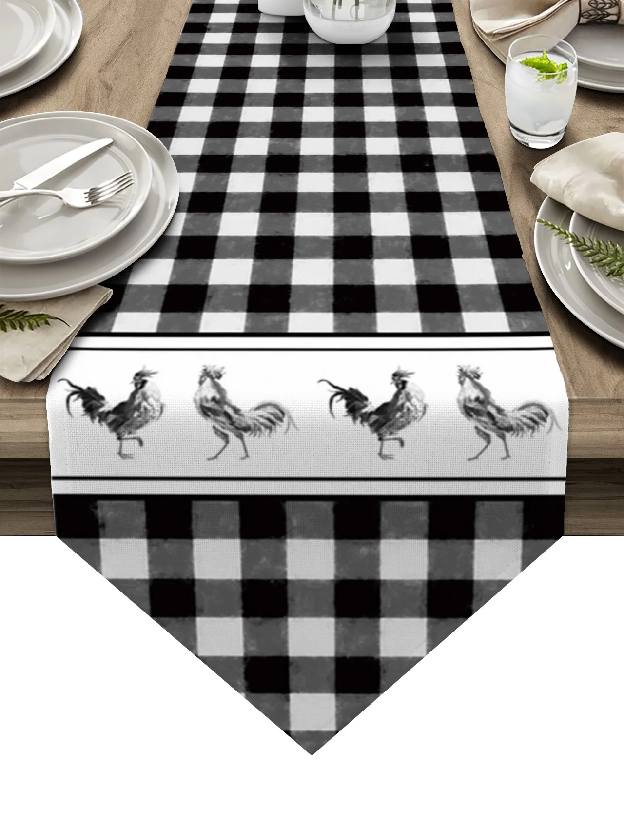 

Декоративная клетчатая скатерть в стиле ретро для свадьбы, банкета, праздника, вечевечерние НКИ