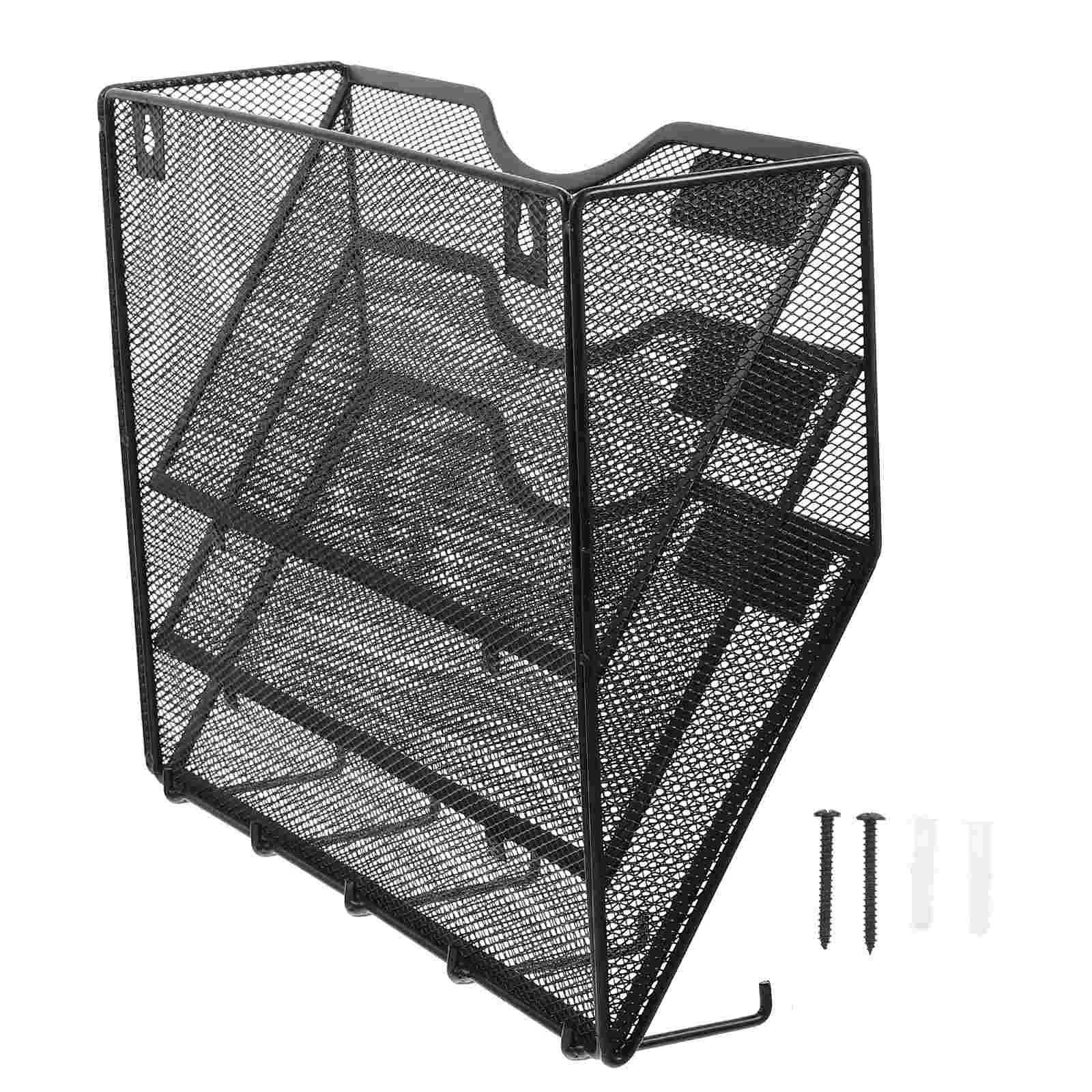 

File Rack Holder Wall Hanging Mesh Metal Folder Files Vertical Storage
