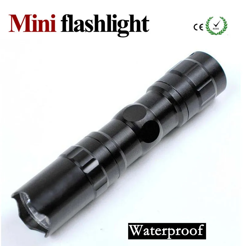 

Powerful Mini LED Flashlight 3 Modes Waterproof Zoomable Torch Super Bright Zoomable Power by 1*AA Battery Portable Light