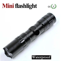 powerful mini led flashlight 3 modes waterproof zoomable torch super bright zoomable power by 1aa battery portable light