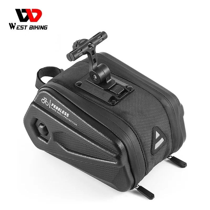 

WEST BIKING 2.6L вместительная велосипедная сумка, Велосипедное Сиденье Pannier EVA, Жесткий Чехол, водонепроницаемая сумка для горного и дорожного вел...