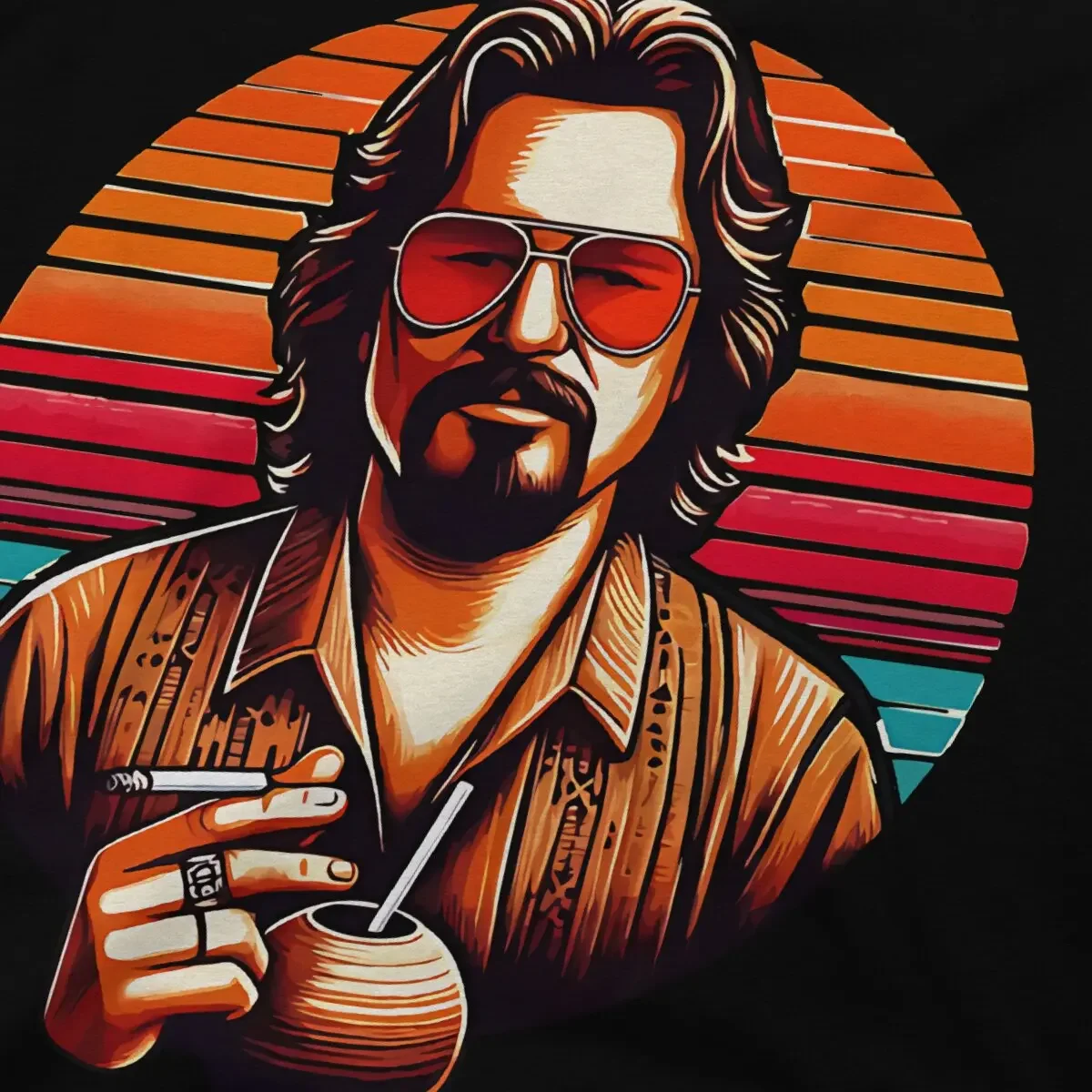 Мужская футболка из полиэстера The Big Lebowski фильма Unseen мужская одежда
