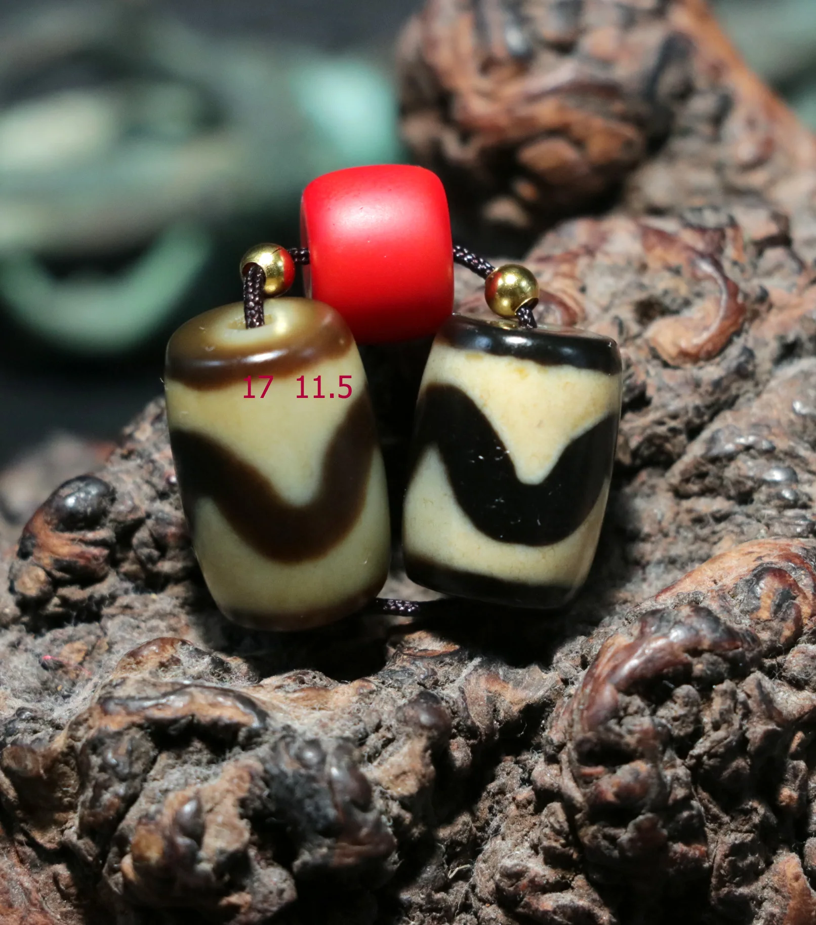 

Пара энергии Тибетский Старый Агат цвета слоновой кости тигровый зуб ведро S бусины дзи DIY Timestown