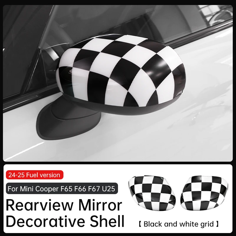 

Автомобильное зеркало заднего вида для Mini Cooper F65 F66 U25 F67 Countryman 2024 2025 ABS, автомобильное зеркало, внешние декоративные аксессуары