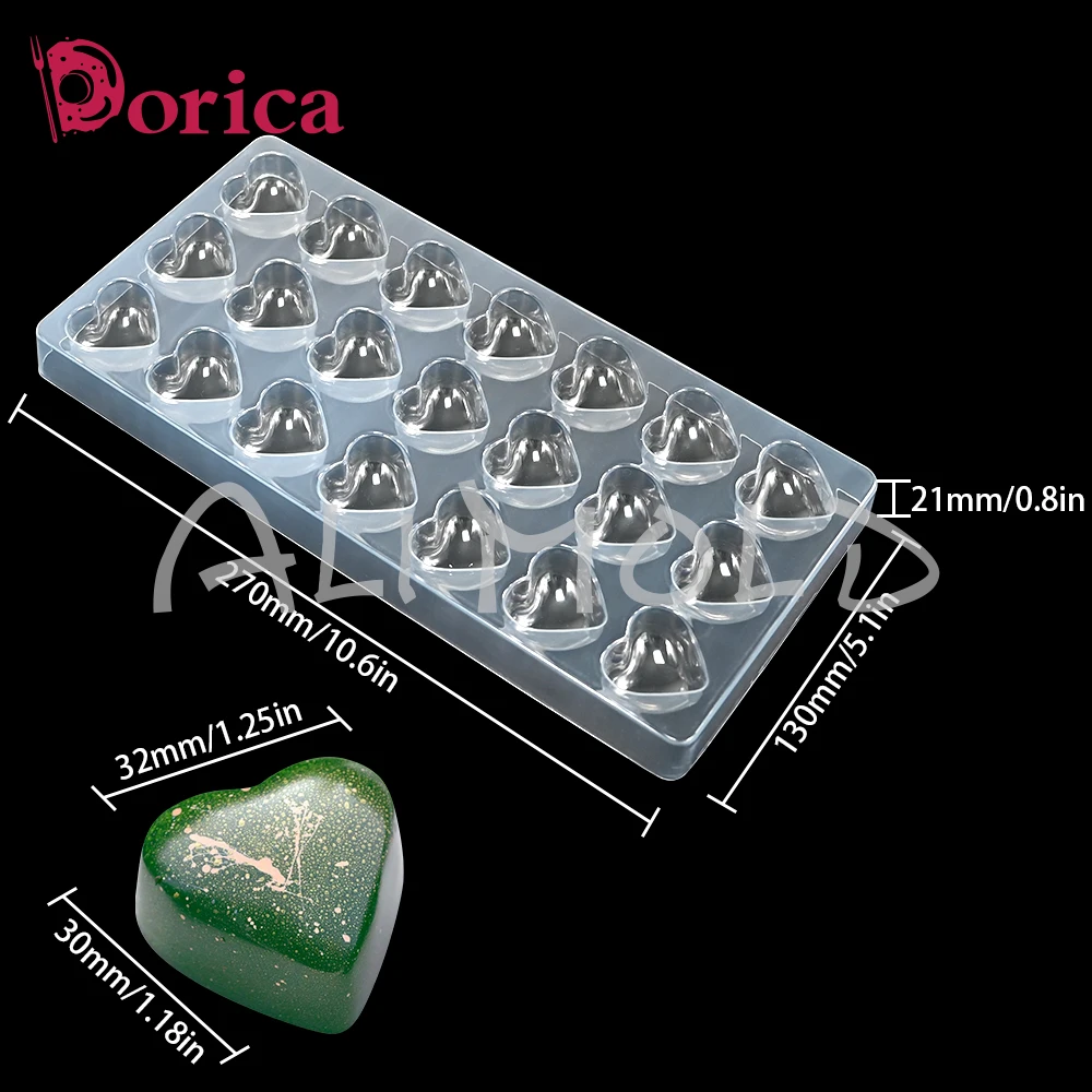 

Пластиковые формы для шоколада в форме сердца