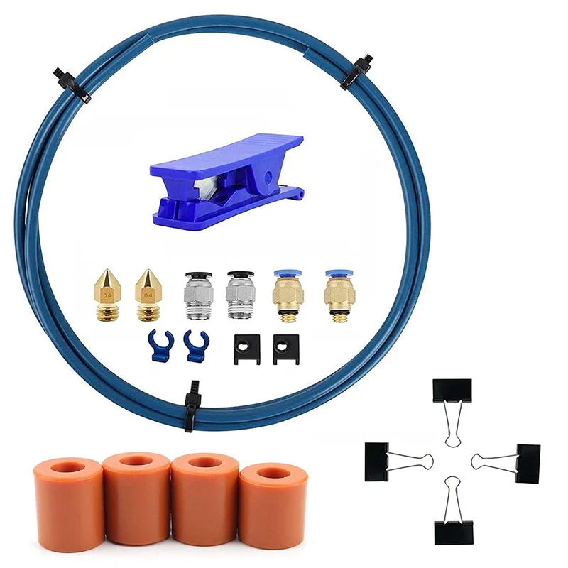

For Creality Upgrade 3D Printer Kit With Capricorn Premium XS Bowden Tubing 1M, PTFE Tube Cutter For Ender 3 V2/ Ender 3