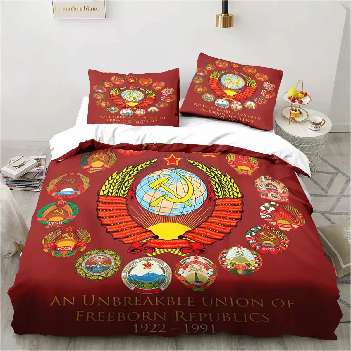 

Красный флаг СССР комплект постельного белья, полиэстер/хлопок