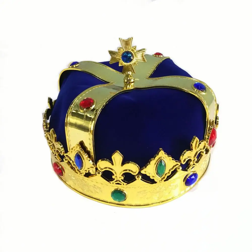Одевание King Crown Hat Сценическое шоу Маскарад Принц Вечерние шляпы Косплей Король