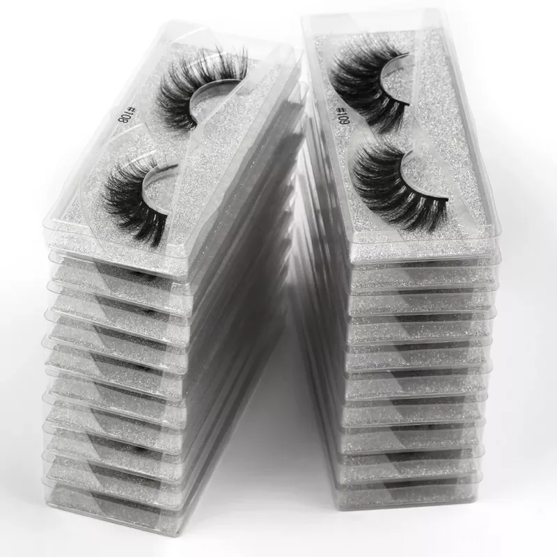 

Wholesale Eyelashes Bulk Items 4/100 PCS 3D Faux Mink Lashes Natural Fluffy False Eyelash Extension Wispy Fake Eye Lash Makeup