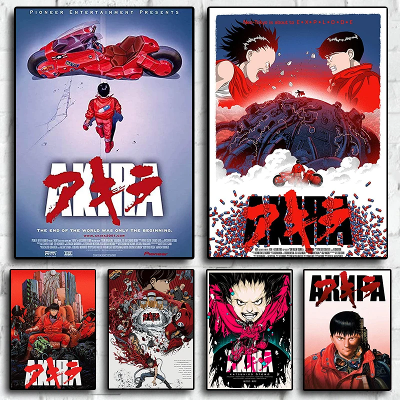 

Akira Classic Japan Cartoon Anime Movie Characters Print Poster For Room Living Canvas Painting Art Home Wall Decor Picture Gift