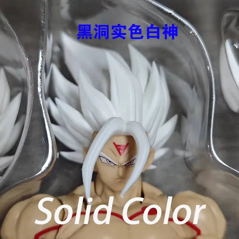 Фото Игрушки Black Hole Toys Dragon Ball SHF Super Saiyan White Son Goku White God Form, набор аксессуаров, аниме-фигурка, пластиковые игрушки, подарок №2