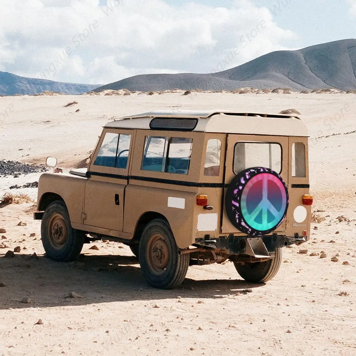 Чехол для шин в стиле хиппи защита колес от атмосферных воздействий