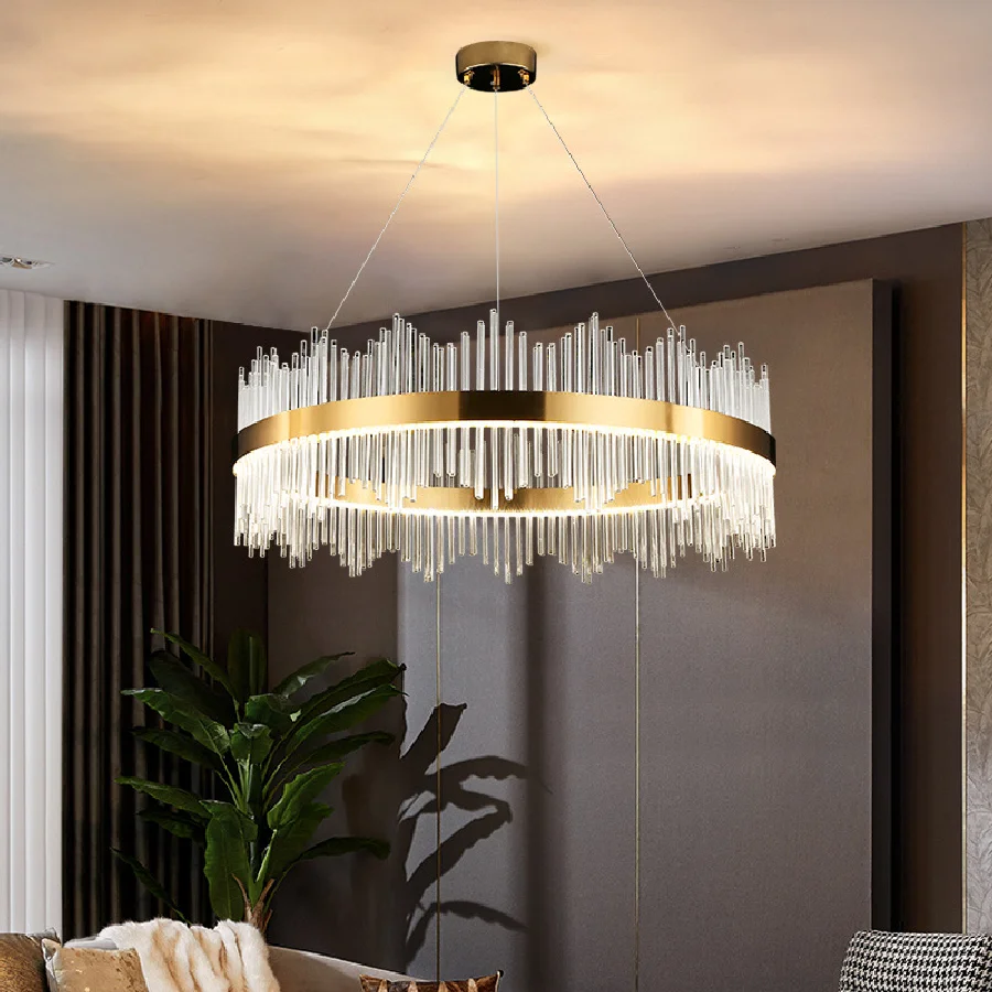 

Luxury Crystal LED Chandelier for Living Room/Dining Room/Hotel Foyer, Creative Ceiling Lights, Hanging Lamp Chandeliers
