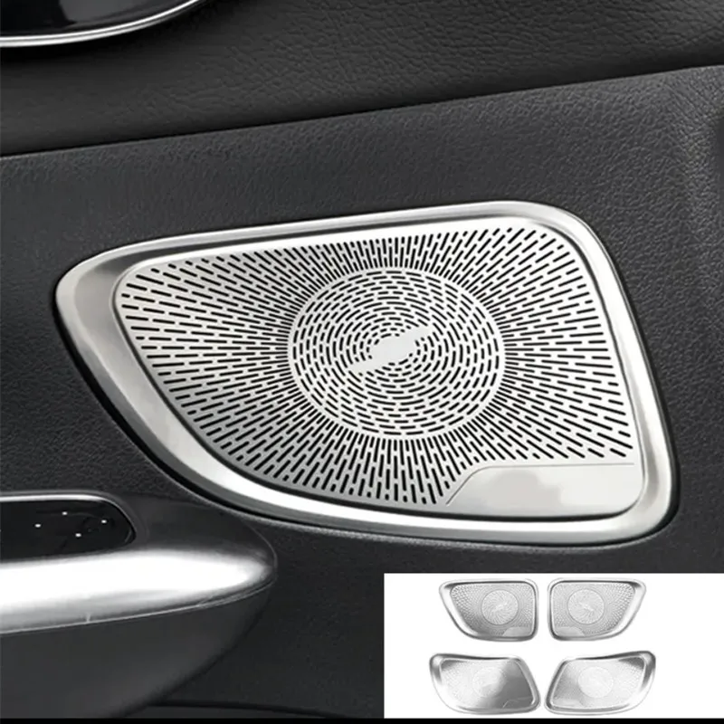 Крышка автомобильного аудиодинамика, крышка стойки/дверного динамика, накладка на звуковой сигнал для Mercedes Benz W206 C200 C220 C260 C300 2022 2023, аксессуары