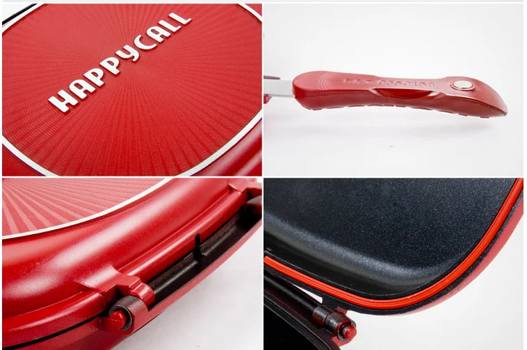 Бытовая Алюминиевая двойная Сковорода-гриль