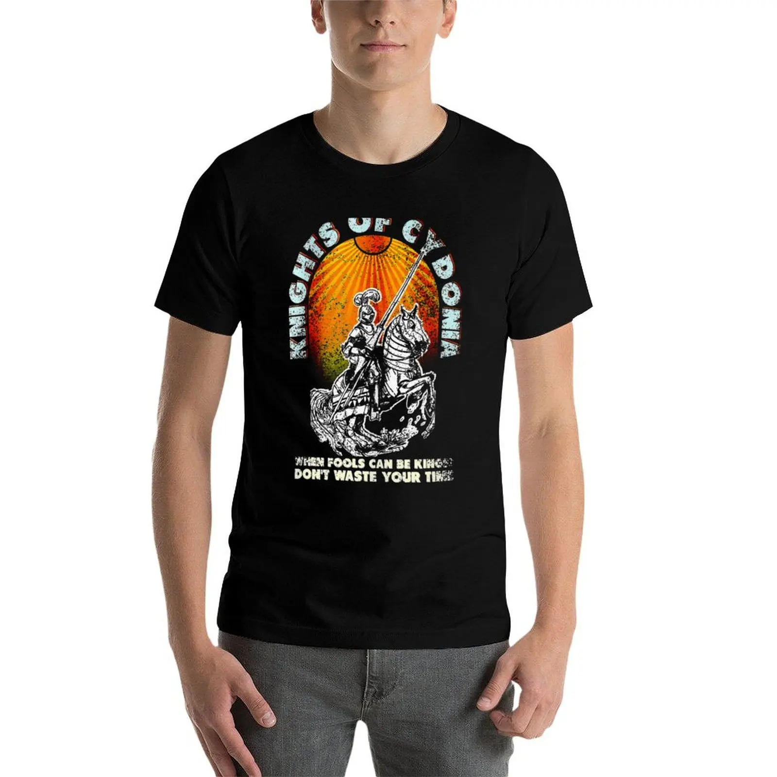 Фото Muse for t man Дизайнер футболок Band - мужские рубашки с принтом Cydonia T-Shirt Knights №4