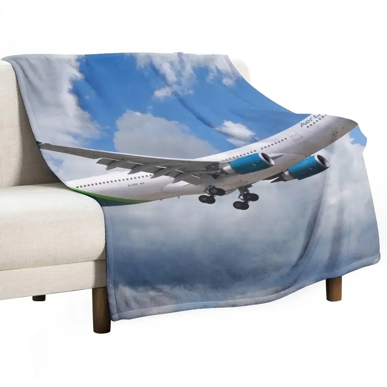 Aer Lingus A330 Throw Blanket Bed Decorative Sofa Summer Beddings Blankets