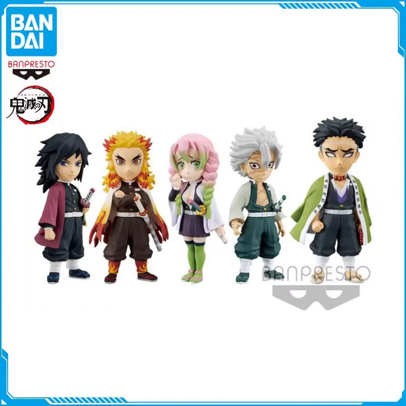 

5PCS Anime Demon Slayer Figure Vol.5 Himejima Gyomei Kanroji Mitsuri Tomioka Giyuu Complete Set WCF Action Figures PVC Model