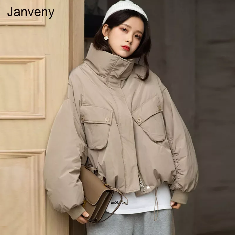 2022NEW New Short Winter Down Coat Women Warm Female Parkas Casual Bread Loose Korean 90% White Duck Down Jacket Outwear