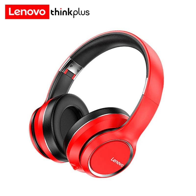 Lenovo HD200 Wireless Bluetooth Earphone Computer Headphone Foldable Over Ear Headset Sports Music Earbuds 3.5mm AUX IN with Mic