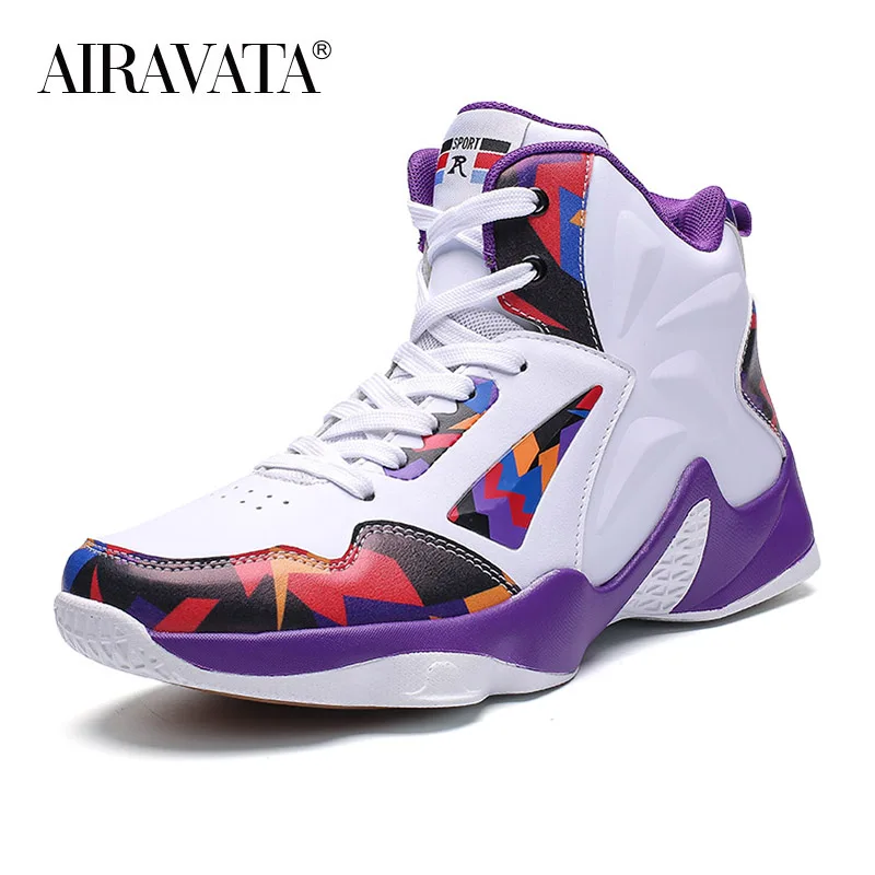 Mens Basketball Shoes Women Sneakers Comfortable Cushioning Non-Slip Sport Shoes Gym Training Athletic Footwear Size 35-46