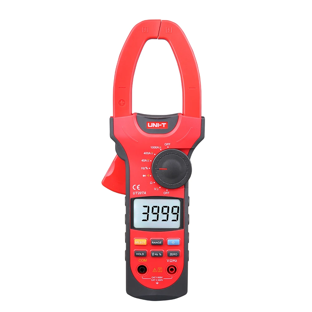 

UT207A True RMS Digital Clamp Meter Data Retention Function Circuit Detection High Precision Clamp Meter Automatic Shutdown