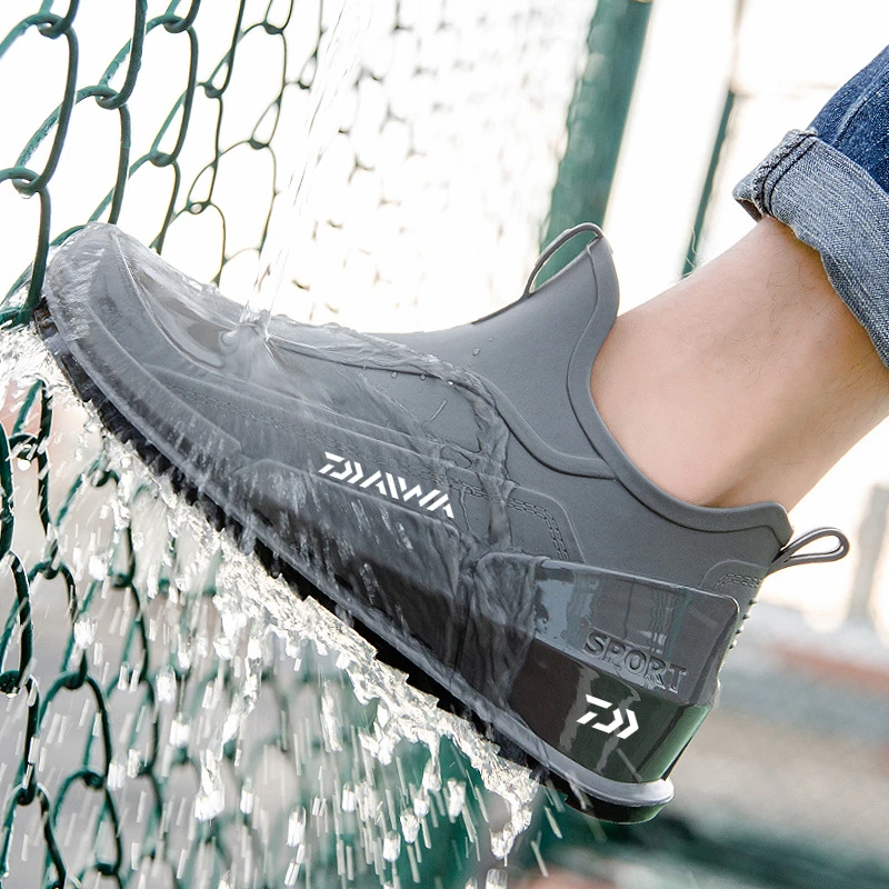 

Резиновые ботинки Daiwa мужские, нескользящая прочная обувь для рыбалки, водонепроницаемые дышащие, сохраняют тепло, для сада, работы