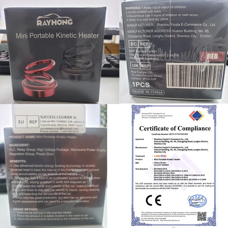 Автомобильные обогреватели для лобового стекла дефростер кинетический