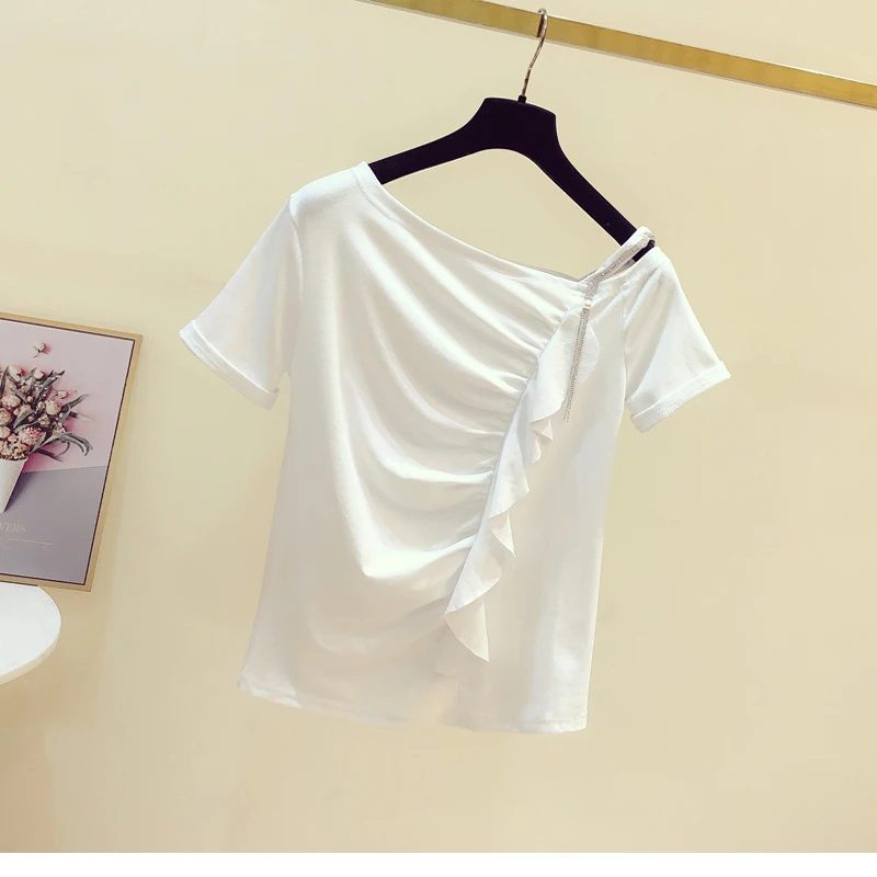 

2022 summer pregnant women's new ruffled T-shirt women's short sleeves GRAY22