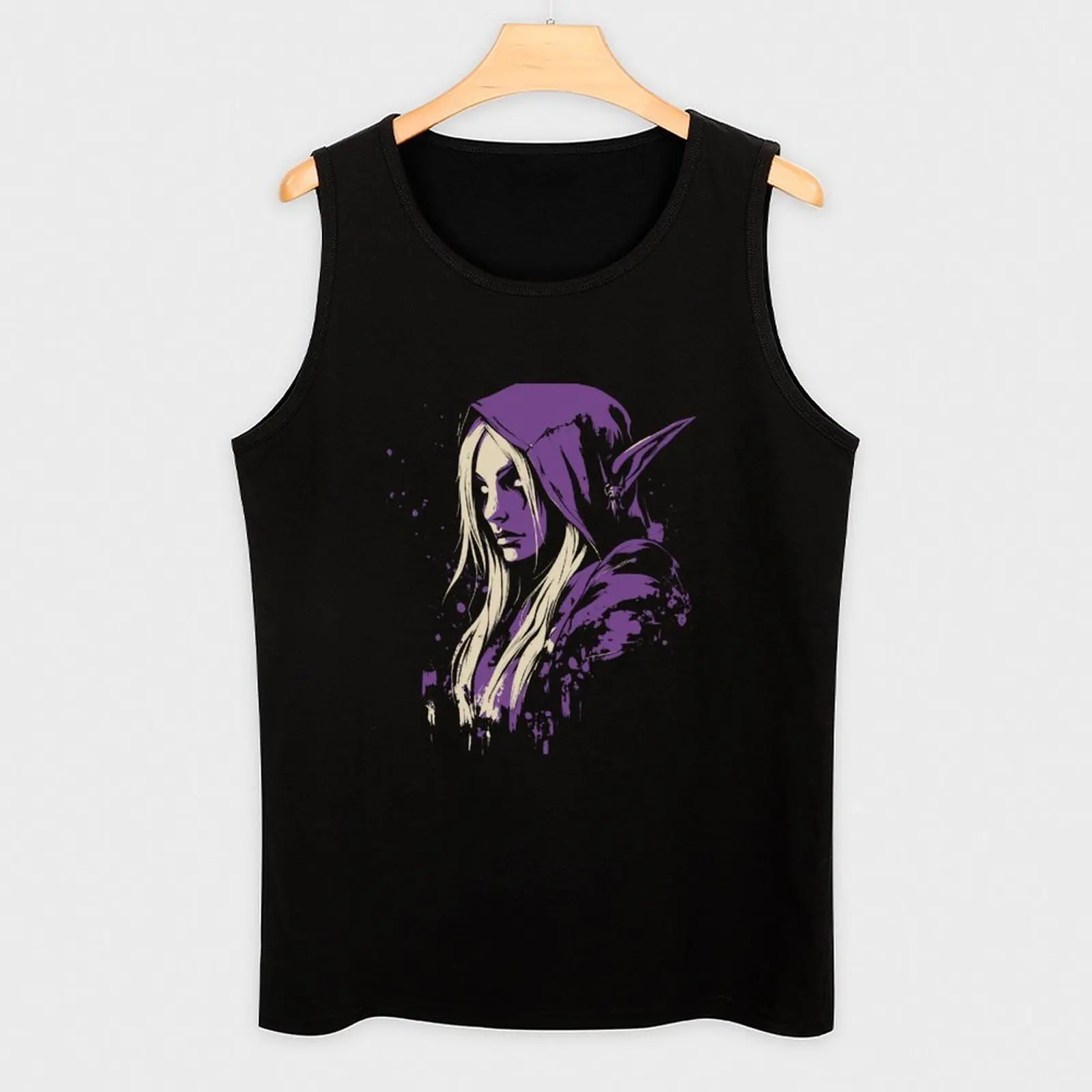 Фото Майка Sylvanas Windrunner, базовая футболка без рукавов, повседневная майка из мягкого хлопка №3