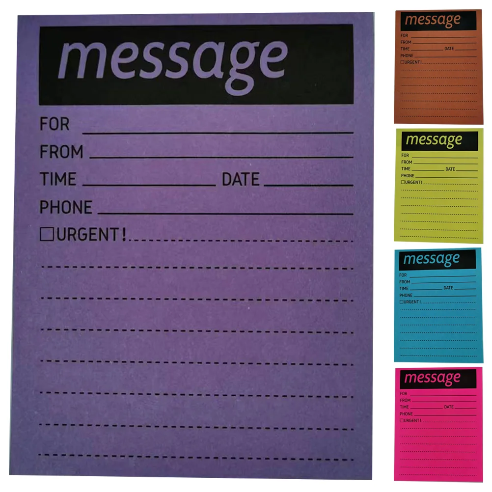 

5 Books Note Pads Accessory Message Board Household Memo Portable Stickers Supply Office