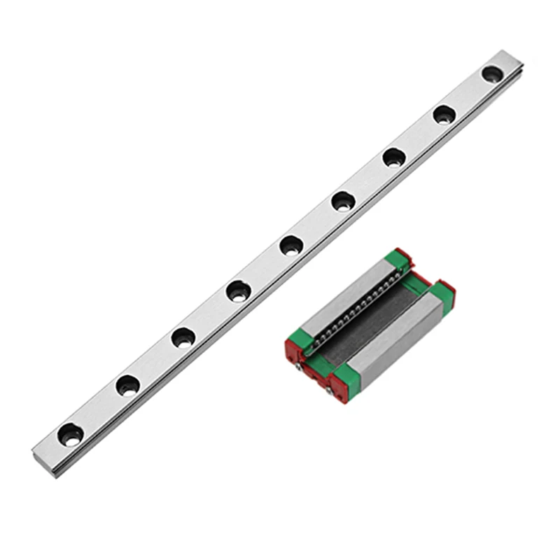 Линейная направляющая MGN 2 шт. + 4 слайдера MGN7H/C MGN12H/C MGN15H/C MGN9H/C 250 300 350 400 450 мм