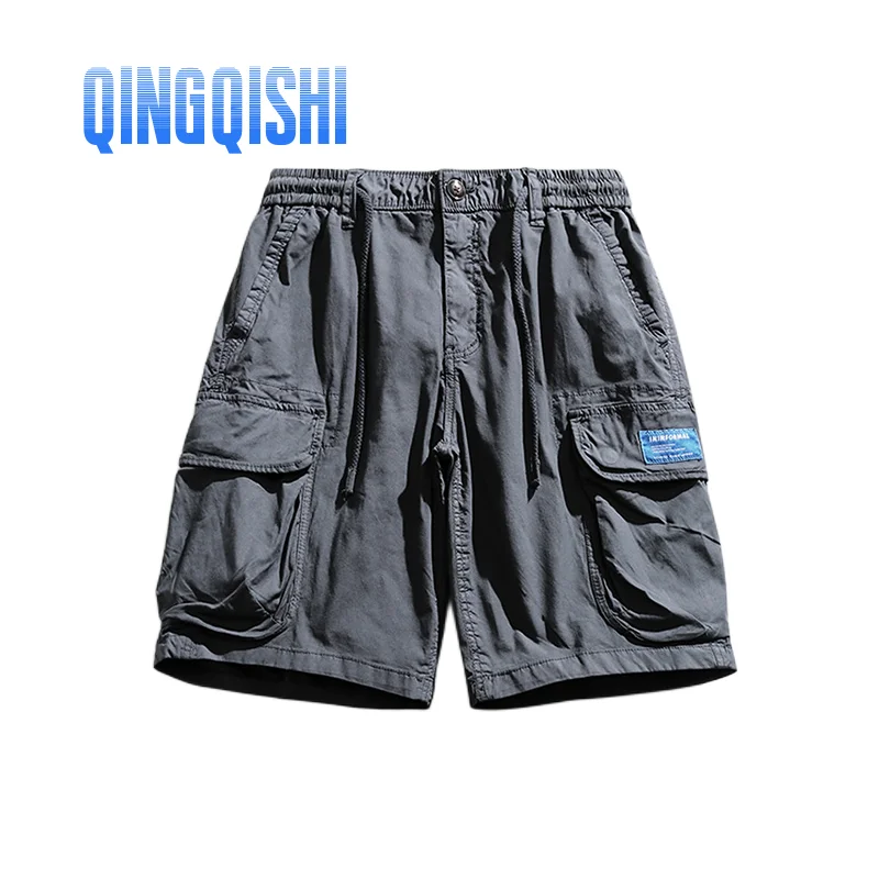 Men Summer Cotton Multiple Pockets Loose Comfortable Five Cent Outdoors Shorts Youth Leisure Time Ventilat Lower Secure Garment